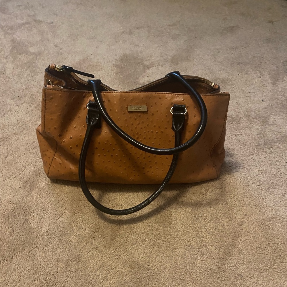 Kate Spade New York Wellesley Ostrich Leather Martin Handbag